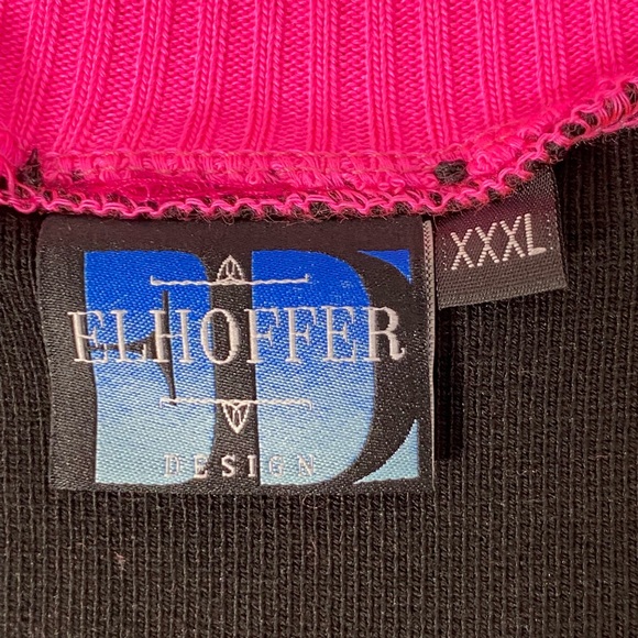 ELHOFFER DESIGN Pride Rainbow Fitted Knit Sheath Mini Dress Sleeveless Black - Picture 14 of 14